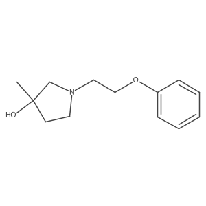 3-Methyl-1-(2-phenoxyethyl)pyrrolidin-3-ol Structure