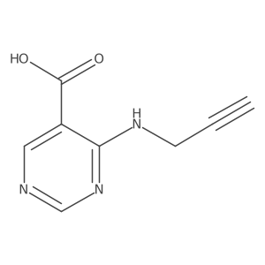 4-[(Prop-2-yn-1-yl)amino]pyrimidine-5-carboxylic acid结构式
