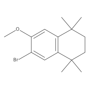 2-Bromo-3-methoxy-5,6,7,8-tetrahydro-5,5,8,8-tetramethylnaphthalene结构式