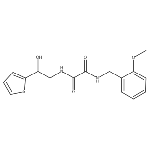 N1-(2-hydroxy-2-(thiophen-2-yl)ethyl)-N2-(2-methoxybenzyl)oxalamide Structure