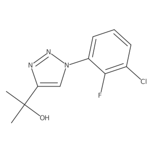 2-[1-(3-chloro-2-fluorophenyl)-1H-1,2,3-triazol-4-yl]propan-2-ol Structure