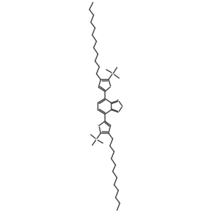 4,7-Bis(4-dodecyl-5-(trimethylstannyl)thiophen-2-yl)benzo[c][1,2,5]thiadiazole Structure