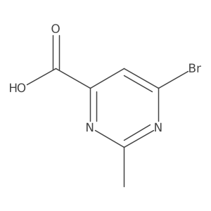 6-Bromo-2-methylpyrimidine-4-carboxylic acid结构式