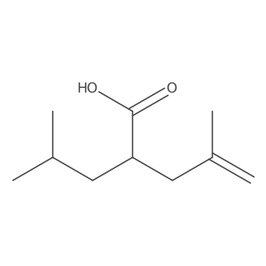 4-Methyl-2-(2-methylpropyl)-4-pentenoic acid Structure