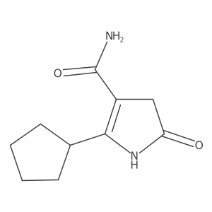 1H-Pyrrole-3-carboxamide, 2-cyclopentyl-4,5-dihydro-5-oxo-结构式