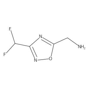[3-(Difluoromethyl)-1,2,4-oxadiazol-5-yl]methanamine Structure