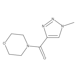 4-(1-methyl-1H-1,2,3-triazole-4-carbonyl)morpholine结构式