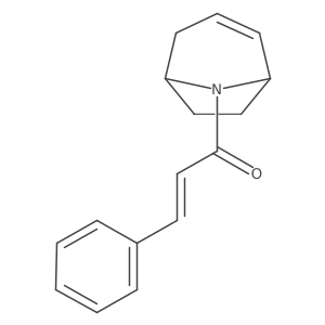 (E)-1-((1R,5S)-8-azabicyclo[3.2.1]oct-2-en-8-yl)-3-phenylprop-2-en-1-one结构式