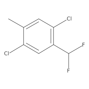 2,5-Dichloro-4-methylbenzodifluoride结构式