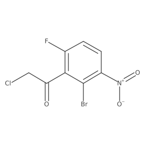 1-(2-Bromo-6-fluoro-3-nitrophenyl)-2-chloroethan-1-one Structure