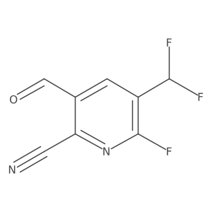 5-(Difluoromethyl)-6-fluoro-3-formylpicolinonitrile结构式