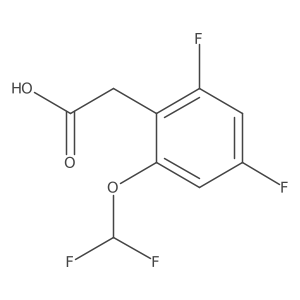 2-(2-(Difluoromethoxy)-4,6-difluorophenyl)acetic acid Structure