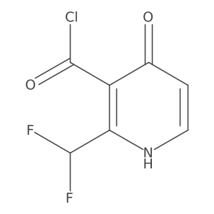 2-(Difluoromethyl)-4-hydroxypyridine-3-carbonyl chloride结构式