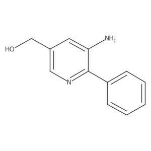 3-Pyridinemethanol, 5-amino-6-phenyl-结构式