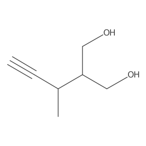 2-(But-3-yn-2-yl)propane-1,3-diol结构式