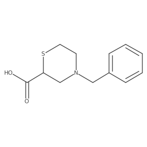 4-Benzylthiomorpholine-2-carboxylic acid结构式