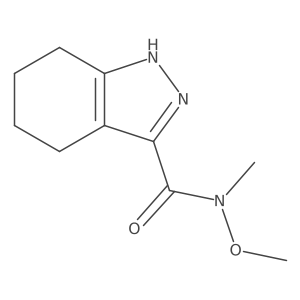 N-methoxy-N-methyl-4,5,6,7-tetrahydro-1H-indazole-3-carboxamide结构式