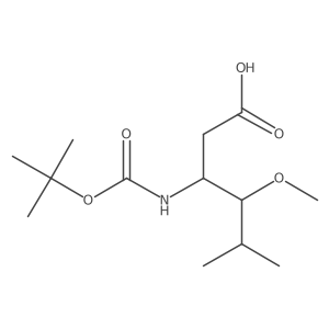 3-{[(Tert-butoxy)carbonyl]amino}-4-methoxy-5-methylhexanoic acid Structure