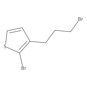 2-Bromo-3-(3-bromopropyl)thiophene结构式
