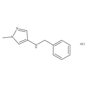 N-benzyl-1-methylpyrazol-4-amine;hydrochloride结构式