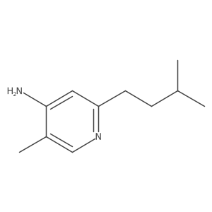 5-Methyl-2-(3-methylbutyl)pyridin-4-amine Structure