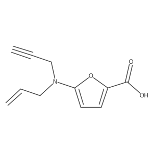 5-[(Prop-2-en-1-yl)(prop-2-yn-1-yl)amino]furan-2-carboxylic acid结构式