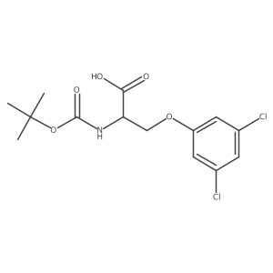 N-Boc-O-(3,5-dichlorophenyl)-D-serine结构式