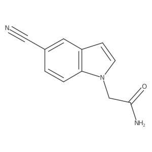 2-(5-cyano-1H-indol-1-yl)acetamide Structure
