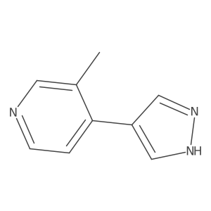 3-methyl-4-(1H-pyrazol-4-yl)pyridine Structure