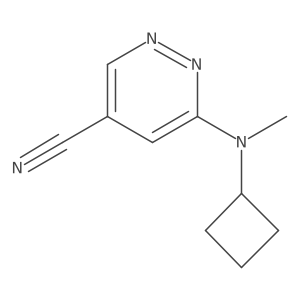 4-Pyridazinecarbonitrile, 6-(cyclobutylmethylamino)- Structure