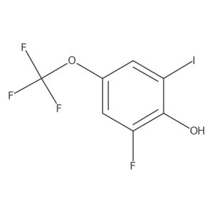 2-Fluoro-6-iodo-4-(trifluoromethoxy)phenol结构式