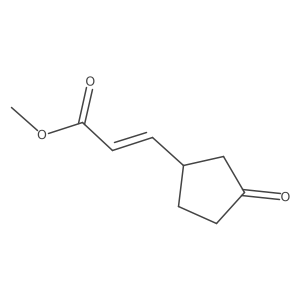 methyl (2E)-3-(3-oxocyclopentyl)-2-propenoate结构式