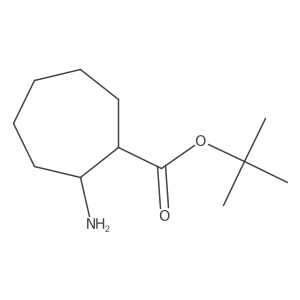 Tert-butyl (1R,2S)-2-aminocycloheptane-1-carboxylate Structure
