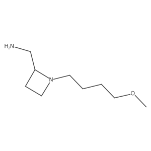 [1-(4-Methoxybutyl)azetidin-2-yl]methanamine结构式