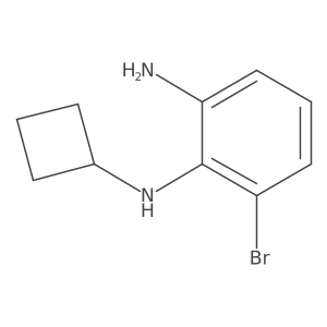 6-bromo-N1-cyclobutylbenzene-1,2-diamine Structure