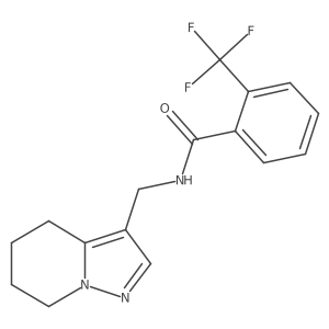 N-((4,5,6,7-tetrahydropyrazolo[1,5-a]pyridin-3-yl)methyl)-2-(trifluoromethyl)benzamide Structure