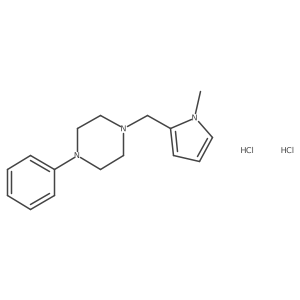 1-((1-methyl-1H-pyrrol-2-yl)methyl)-4-phenylpiperazine dihydrochloride结构式