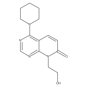 8-(2-hydroxyethyl)-4-(piperidin-1-yl)pyrido[2,3-d]pyrimidin-7(8H)-one Structure