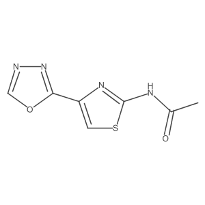 N-(4-(1,3,4-oxadiazol-2-yl)thiazol-2-yl)acetamide Structure