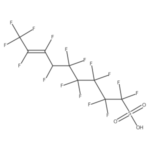 5-(1,2,3,4,4,4-Hexafluorobut-2-enyl)perfluoropentylsulfonic acid Structure