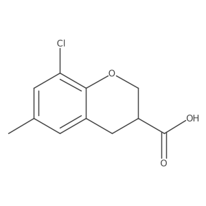 (R)-8-Chloro-6-methylchromane-3-carboxylic acid Structure