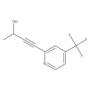 4-[4-(Trifluoromethyl)pyridin-2-yl]but-3-yn-2-ol Structure