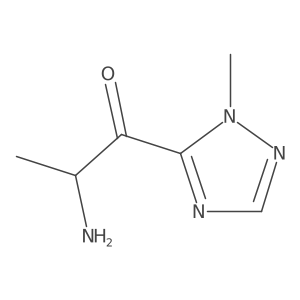 (2R)-2-amino-1-(1-methyl-1H-1,2,4-triazol-5-yl)propan-1-one结构式