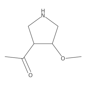1-(4-Methoxypyrrolidin-3-yl)ethan-1-one Structure