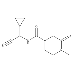 N-[Cyano(cyclopropyl)methyl]-1-methyl-2-oxopiperidine-4-carboxamide Structure