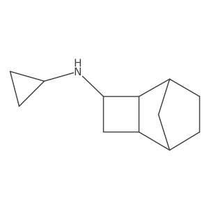 rac-(2R,3S,5S)-N-cyclopropyltricyclo[4.2.1.0,2,5]nonan-3-amine结构式