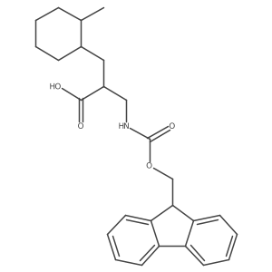 3-({[(9H-fluoren-9-yl)methoxy]carbonyl}amino)-2-[(2-methylcyclohexyl)methyl]propanoic acid Structure