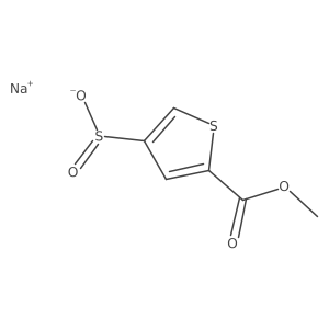 Sodium 5-(methoxycarbonyl)thiophene-3-sulfinate Structure