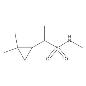 1-(2,2-dimethylcyclopropyl)-N-methylethane-1-sulfonamide Structure