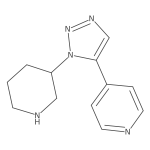 4-[1-(piperidin-3-yl)-1H-1,2,3-triazol-5-yl]pyridine结构式